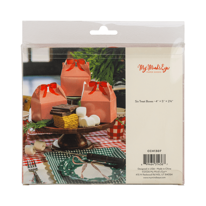Red Gingham Gable Box