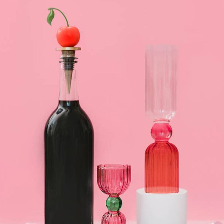 Cherry Wine Stopper Bonjour Fete Party Supplies Drinkware & Bar