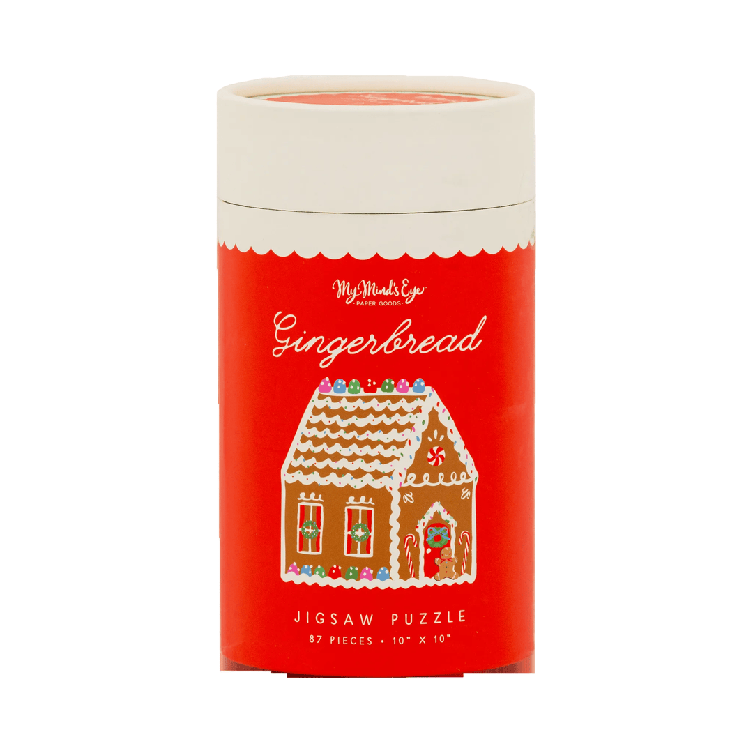 Gingerbread House Kids 87 pc Shaped Jigsaw Puzzle