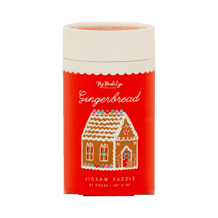 Gingerbread House Kids 87 pc Shaped Jigsaw Puzzle