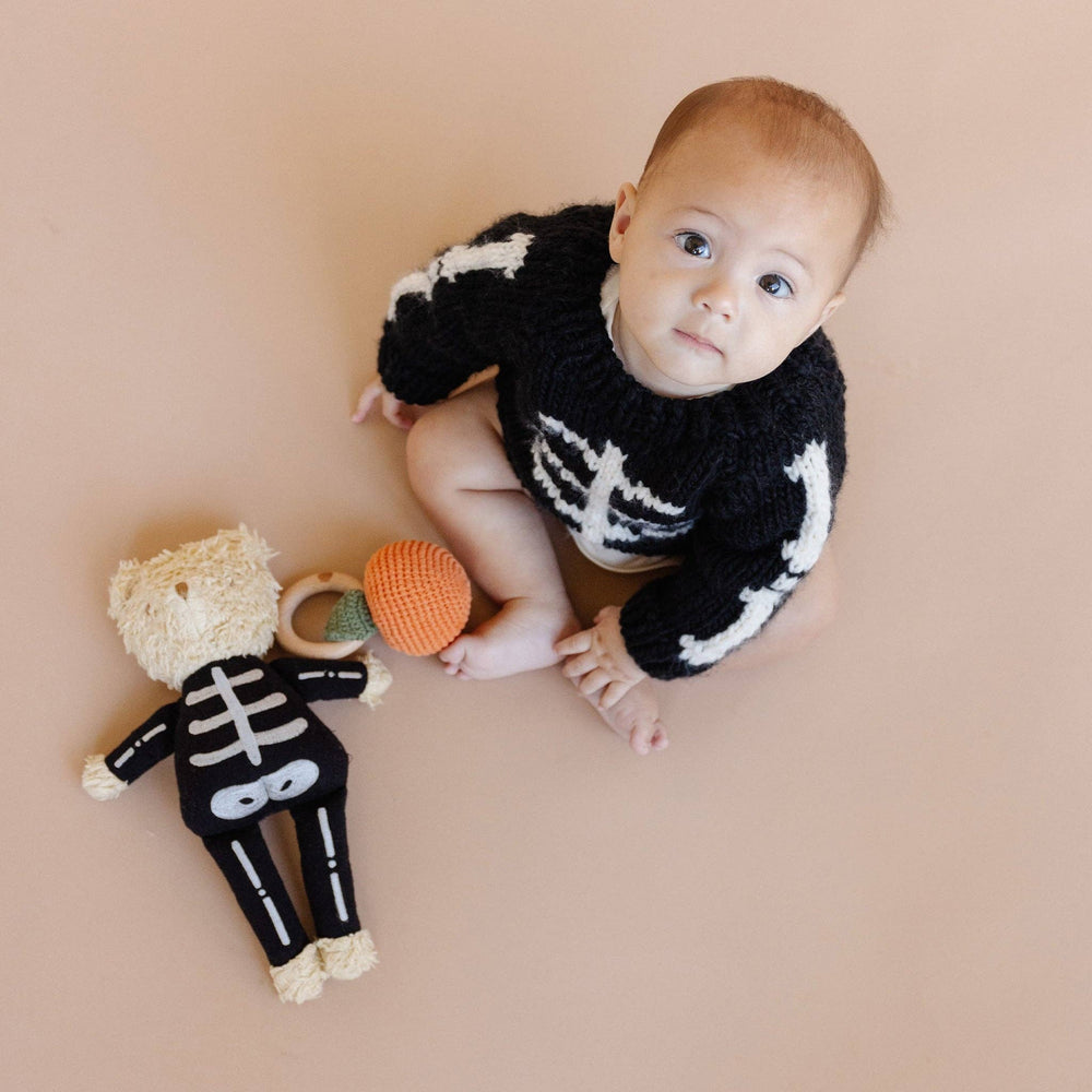 Plush Skeleton Bear Toy Halloween Stuffed Animal Doll Baby The Blueberry Hill Plush Skeleton Bear Toy Halloween Stuffed Animal Doll Baby Bonjour Fete - Party Supplies