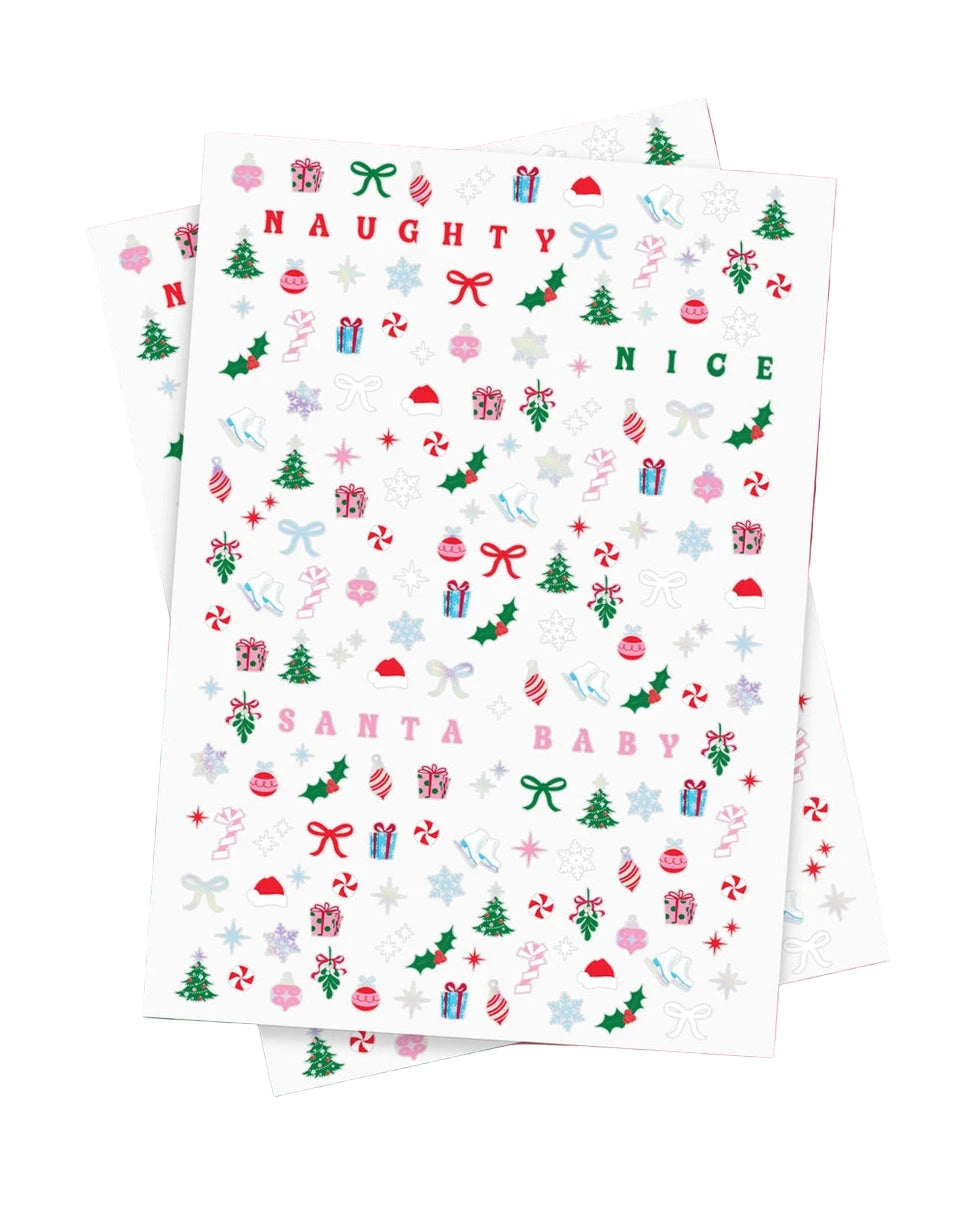 SANTA BABY NAIL STICKERS xo, Fetti Stickers & Temporary Tattoos SANTA BABY NAIL STICKERS Bonjour Fete - Party Supplies