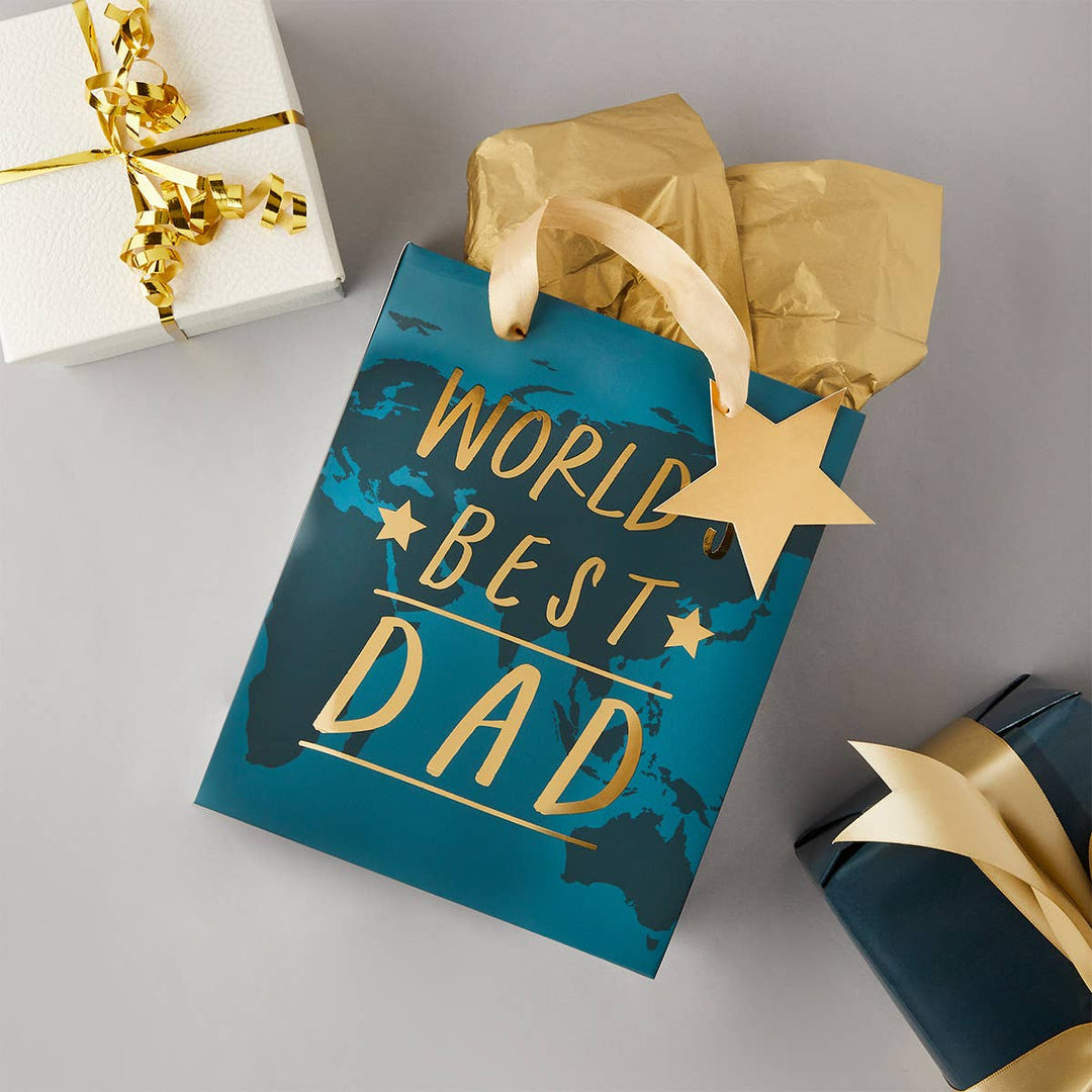 World's Best Dad Gift Bag 1 Pack Hootyballoo by Club Green World's Best Dad Gift Bag 1 Pack Bonjour Fete - Party Supplies