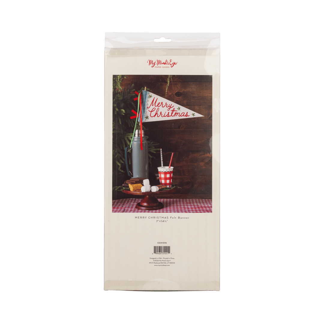 Merry Christmas Felt Pennant