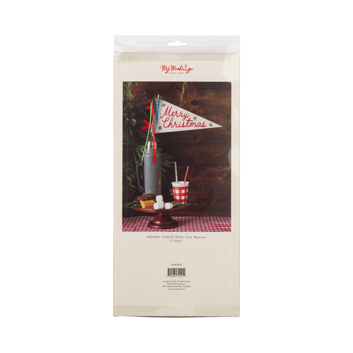 Merry Christmas Felt Pennant