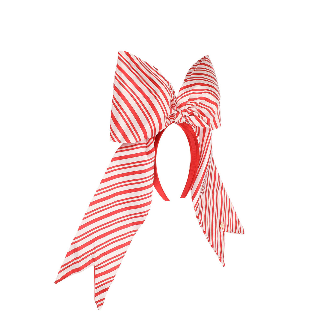 Peppermint Pop Jumbo Bow Headband Packed Party Peppermint Pop Jumbo Bow Headband Bonjour Fete - Party Supplies