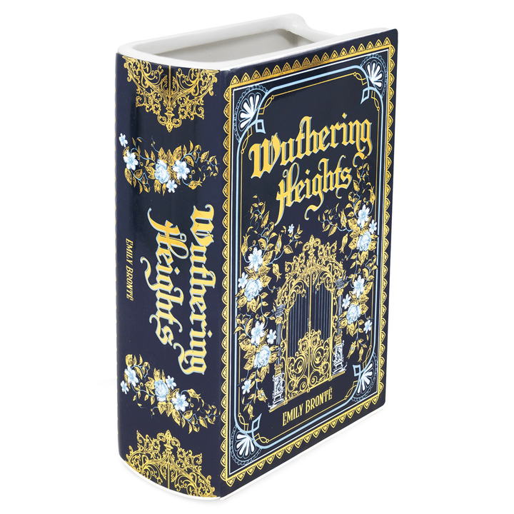 WUTHERING HEIGHTS LARGE BOOK VASE Steel Mill Gifts Book Vase WUTHERING HEIGHTS LARGE BOOK VASE Bonjour Fete - Party Supplies