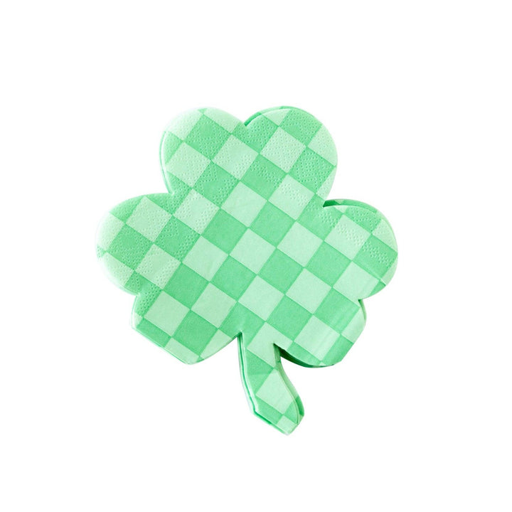 Checkered Shamrock Paper Napkins Bonjour Fete Party Supplies St. Patrick's Day