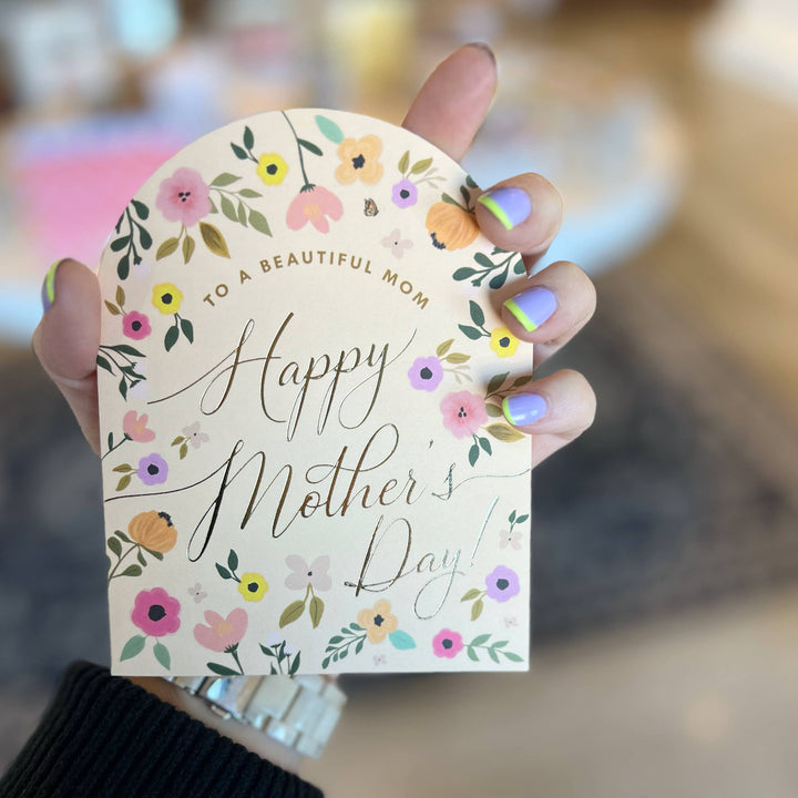 ARCH HAPPY MOTHER'S DAY CARD Ginger P. Designs Greeting Cards ARCH HAPPY MOTHER'S DAY CARD Bonjour Fete - Party Supplies