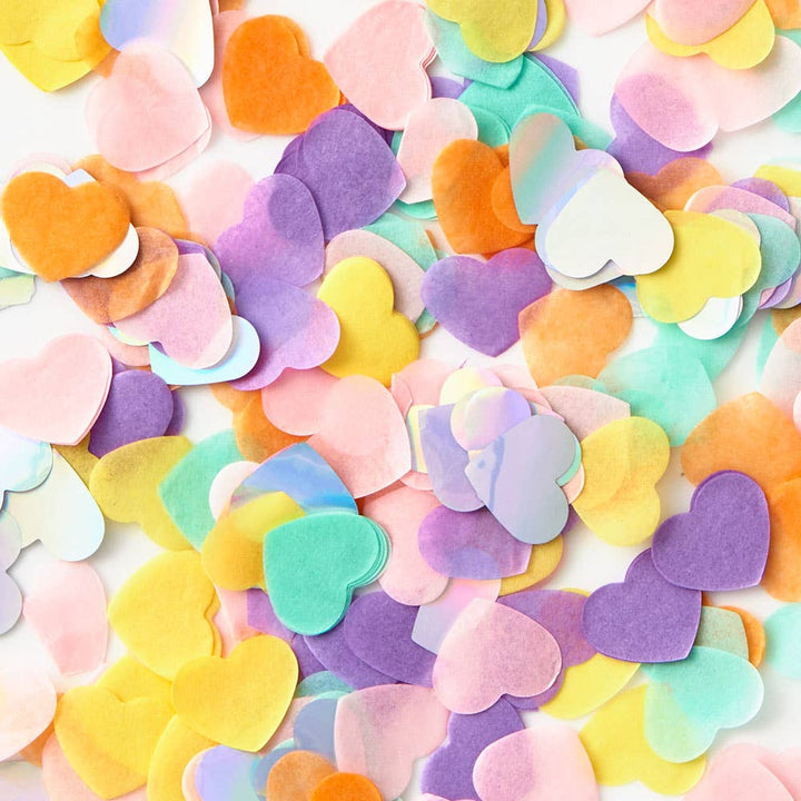 Pastel Heart Confetti Paper Source Wholesale Pastel Heart Confetti Bonjour Fete - Party Supplies