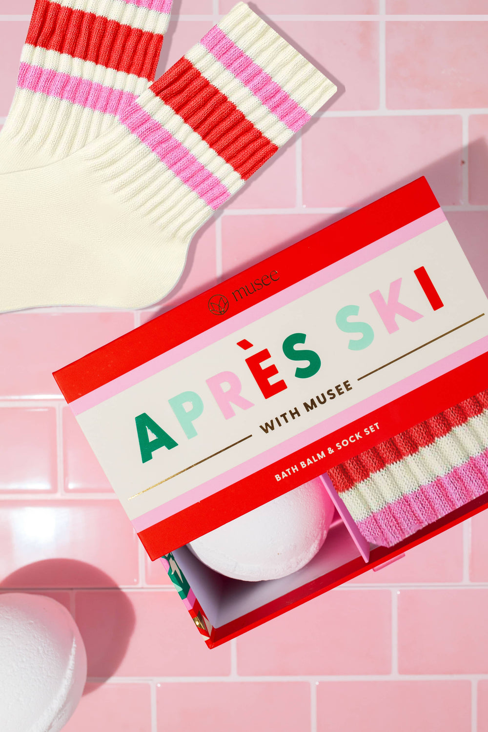 Apres Ski Bath Balm & Sock Set Musee Apres Ski Bath Balm & Sock Set Bonjour Fete - Party Supplies