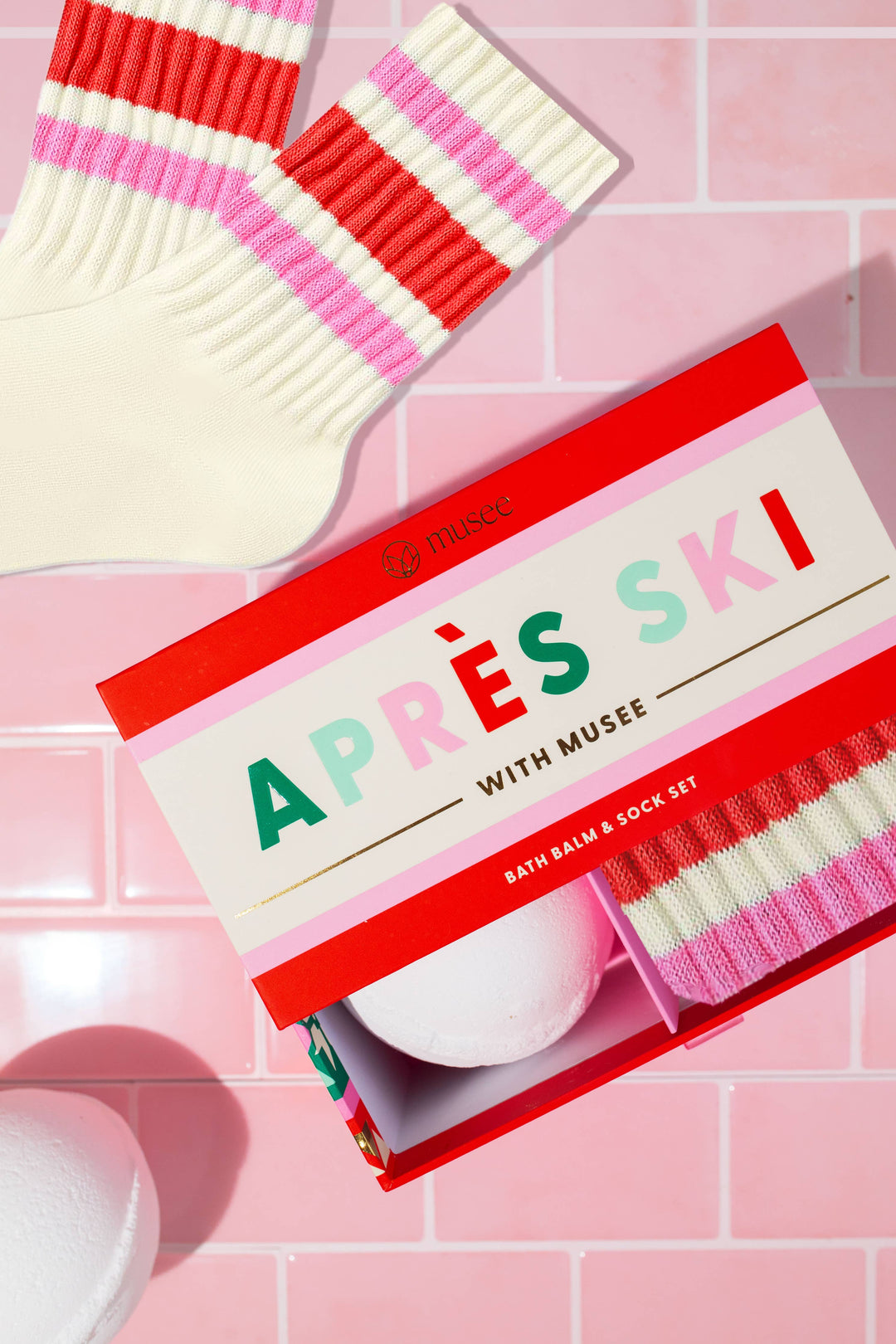 Apres Ski Bath Balm & Sock Set Musee Apres Ski Bath Balm & Sock Set Bonjour Fete - Party Supplies