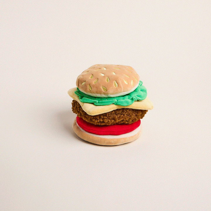 Cheeseburger Interactive Snuffle Dog Toy - Bonjour Fête 