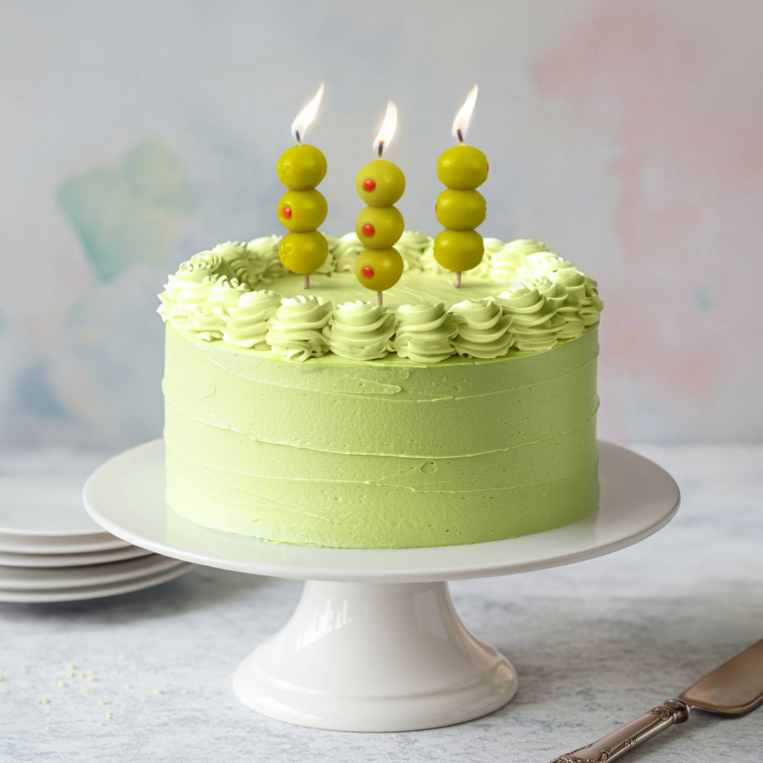 COCKTAIL PARTY Olive Candles - Set of 6 Fred & Friends COCKTAIL PARTY Olive Candles - Set of 6 Bonjour Fete - Party Supplies