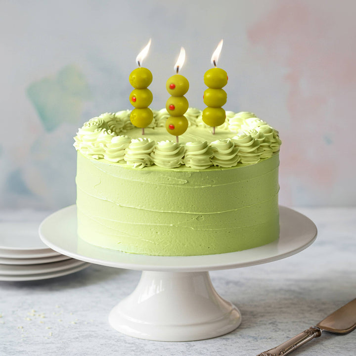 COCKTAIL PARTY Olive Candles - Set of 6 Fred & Friends COCKTAIL PARTY Olive Candles - Set of 6 Bonjour Fete - Party Supplies