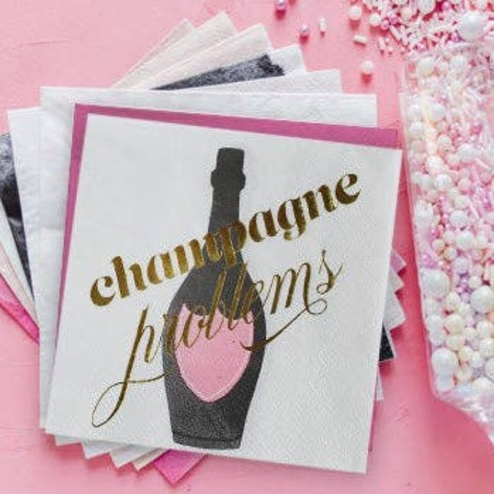 Taylor Swift Champagne Problems Cocktail Napkins Bonjour Fete Party Supplies Bachelorette