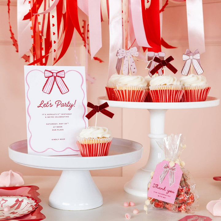 VBW1212 - Bow Cupcake Kit My Mind’s Eye VBW1212 - Bow Cupcake Kit Bonjour Fete - Party Supplies