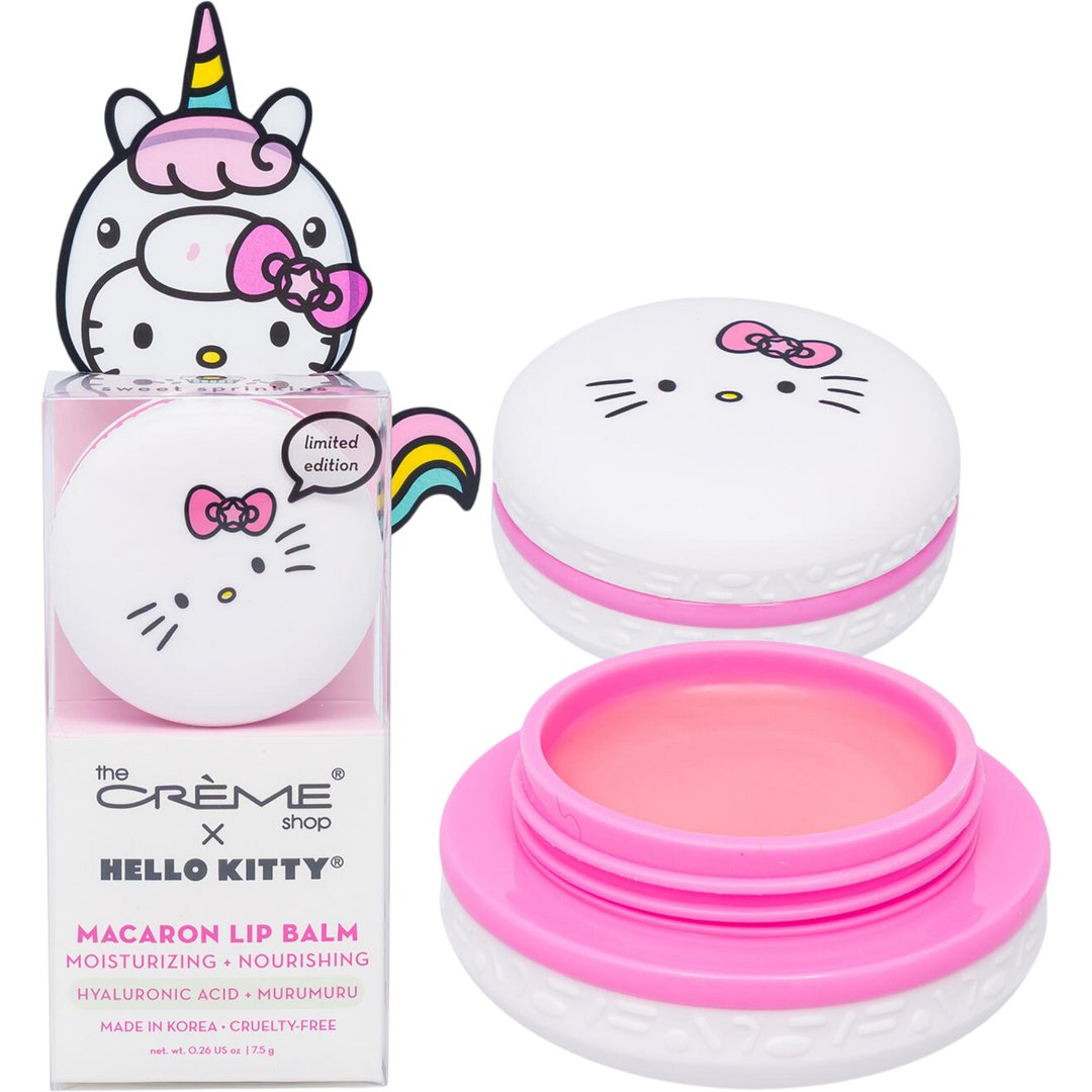 The Crème Shop x Hello Kitty Macaron Lip Balm Cow Crack Wholesale The Crème Shop x Hello Kitty Macaron Lip Balm Bonjour Fete - Party Supplies