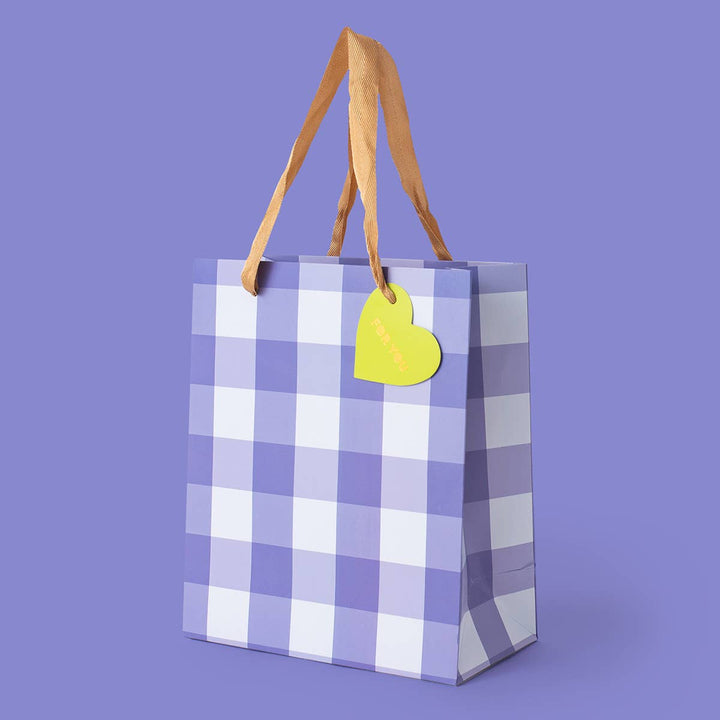 Blue Gingham Gift Bag Bonjour Fete Party Supplies Gift Wrapping