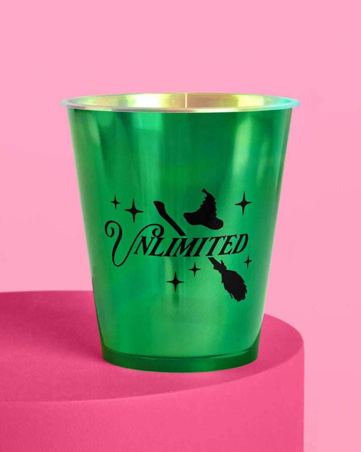 Emerald City Cups - 16 plastic cups,Emerald City Cupcake Set - 24 sets of liners + toppers, wizard, witch, pink, green xo, Fetti Emerald City Cups - 16 plastic cups,Emerald City Cupcake Set - 24 sets of liners + toppers, wizard, witch, pink, green Bonjour Fete - Party Supplies