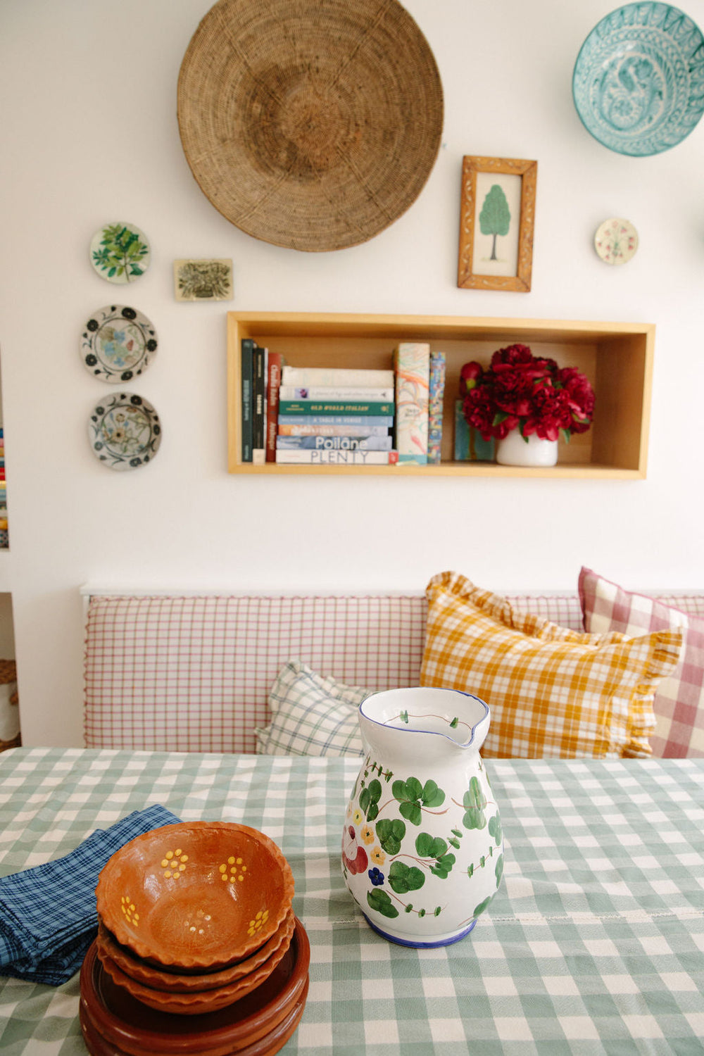 GINGHAM - Sage Tablecloth Heather Taylor Home GINGHAM - Sage Tablecloth Bonjour Fete - Party Supplies