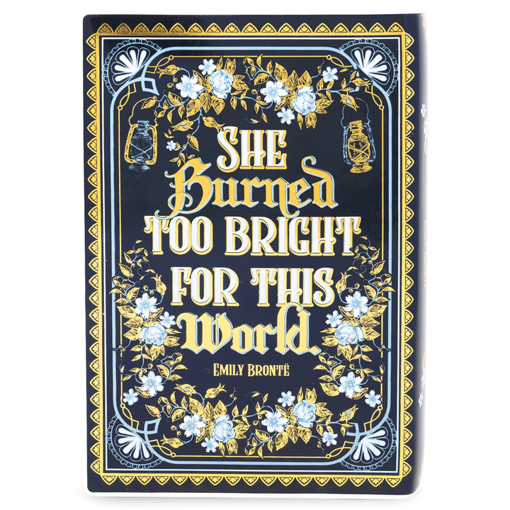 WUTHERING HEIGHTS LARGE BOOK VASE Steel Mill Gifts Book Vase WUTHERING HEIGHTS LARGE BOOK VASE Bonjour Fete - Party Supplies