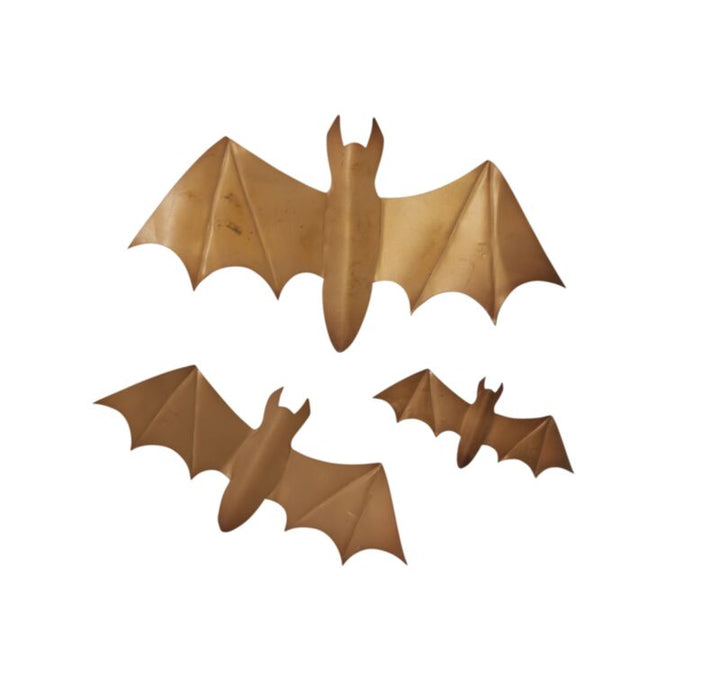 Gold Bat Wall Decor Set