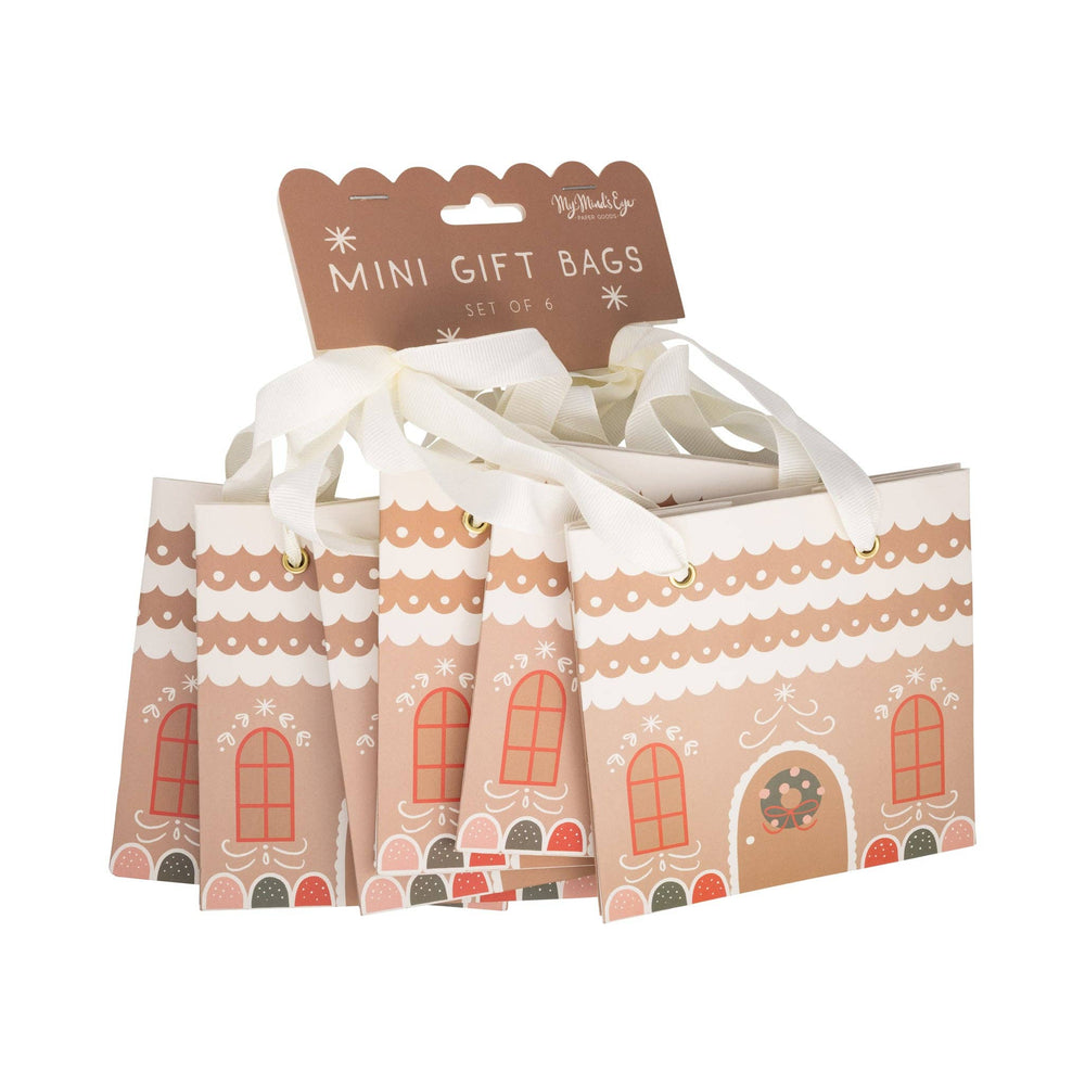 PLGBS280 - Gingerbread House Gift Bag Set My Mind’s Eye PLGBS280 - Gingerbread House Gift Bag Set Bonjour Fete - Party Supplies