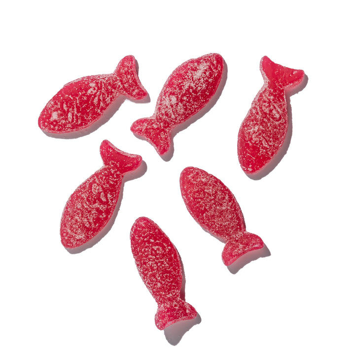 Sour Wild Strawberry Fish - Swedish Candy 5.2oz (150g) BonBon - A Swedish Candy Co Sour Wild Strawberry Fish - Swedish Candy 5.2oz (150g) Bonjour Fete - Party Supplies