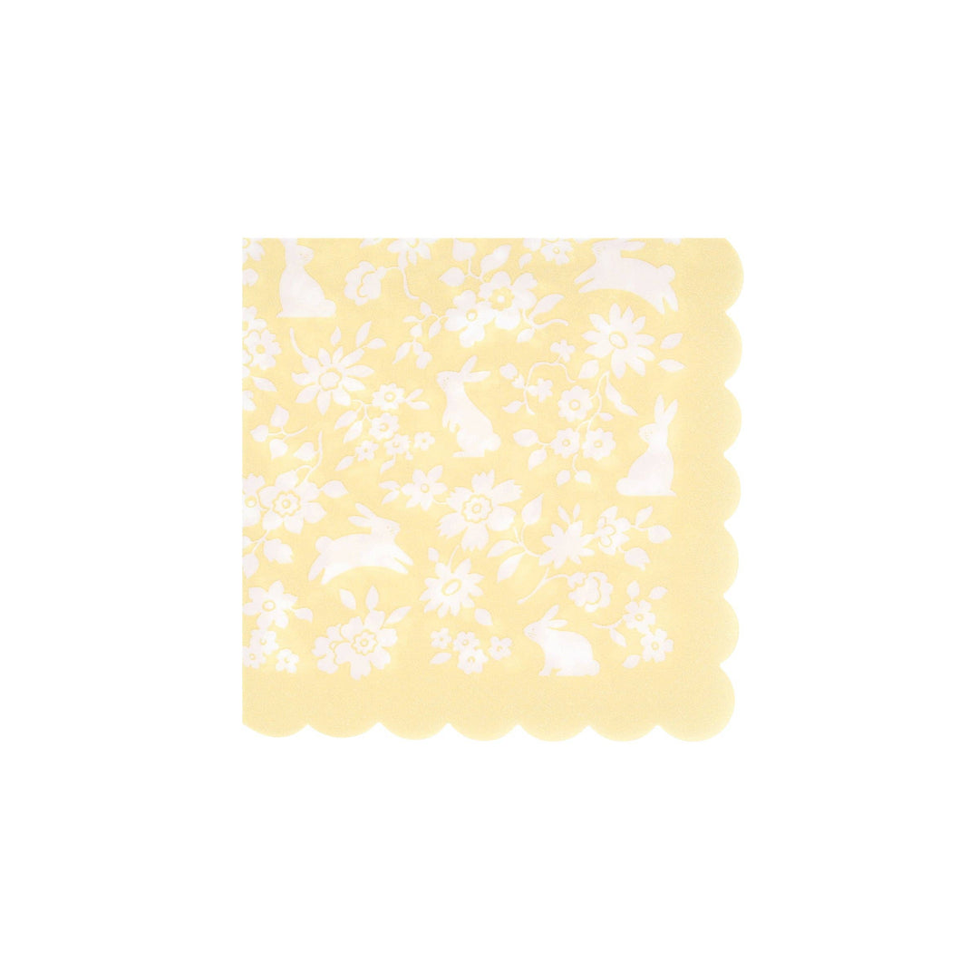Ditsy Bunny Small Napkins Meri Meri Ditsy Bunny Small Napkins Bonjour Fete - Party Supplies
