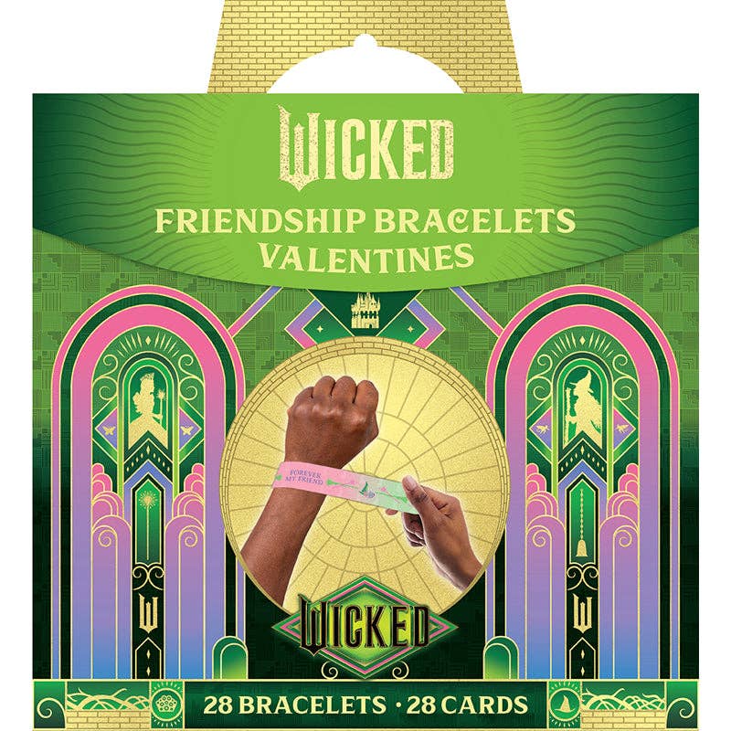 Wicked: Friendship Bracelet Valentines (NEW!) Insight Editions - #1 Pop Culture Publisher Wicked: Friendship Bracelet Valentines (NEW!) Bonjour Fete - Party Supplies
