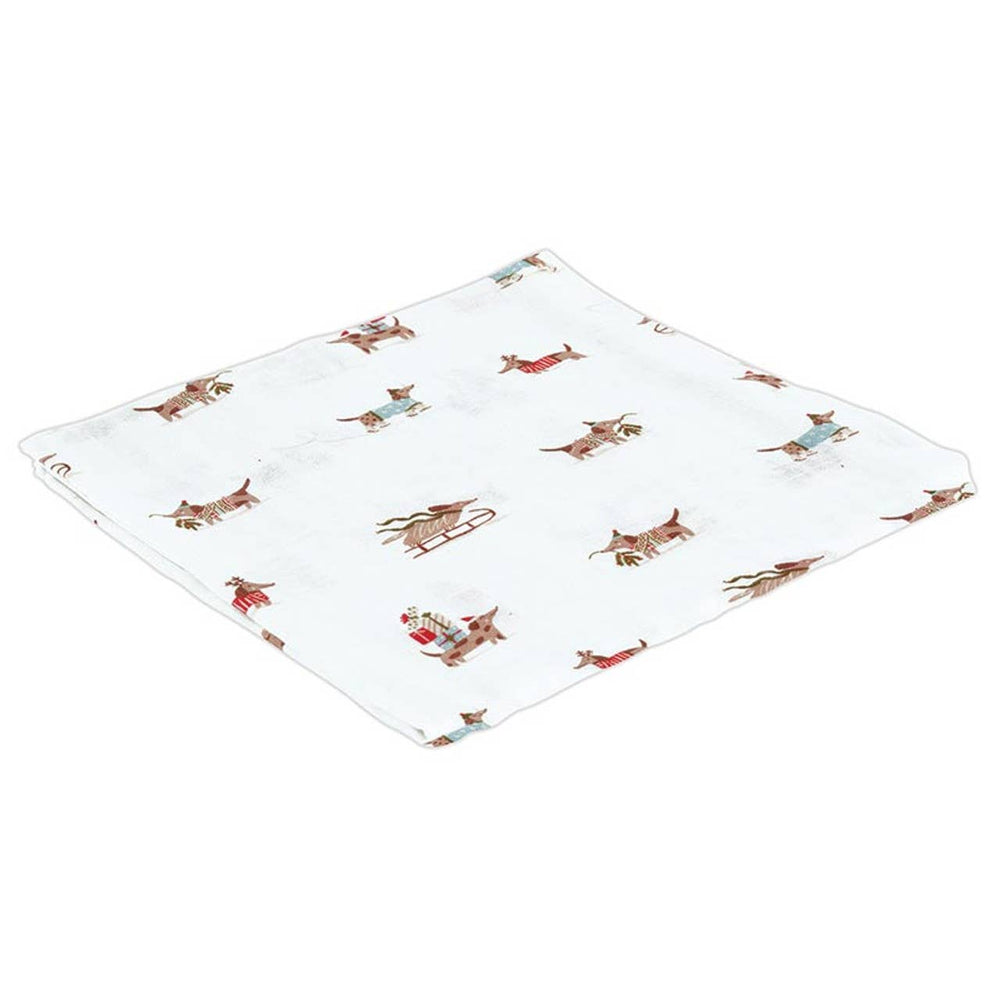 PLUSH DOG RATTLE AND SWADDLE BLANKET SET Stephan Baby by Creative Brands Baby PLUSH DOG RATTLE AND SWADDLE BLANKET SET Bonjour Fete - Party Supplies