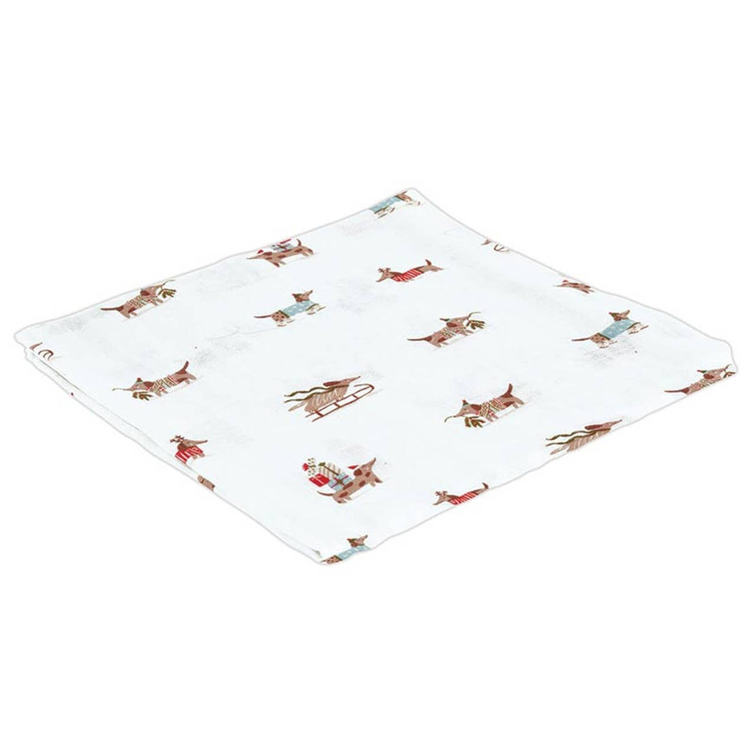 PLUSH DOG RATTLE AND SWADDLE BLANKET SET Stephan Baby by Creative Brands Baby PLUSH DOG RATTLE AND SWADDLE BLANKET SET Bonjour Fete - Party Supplies