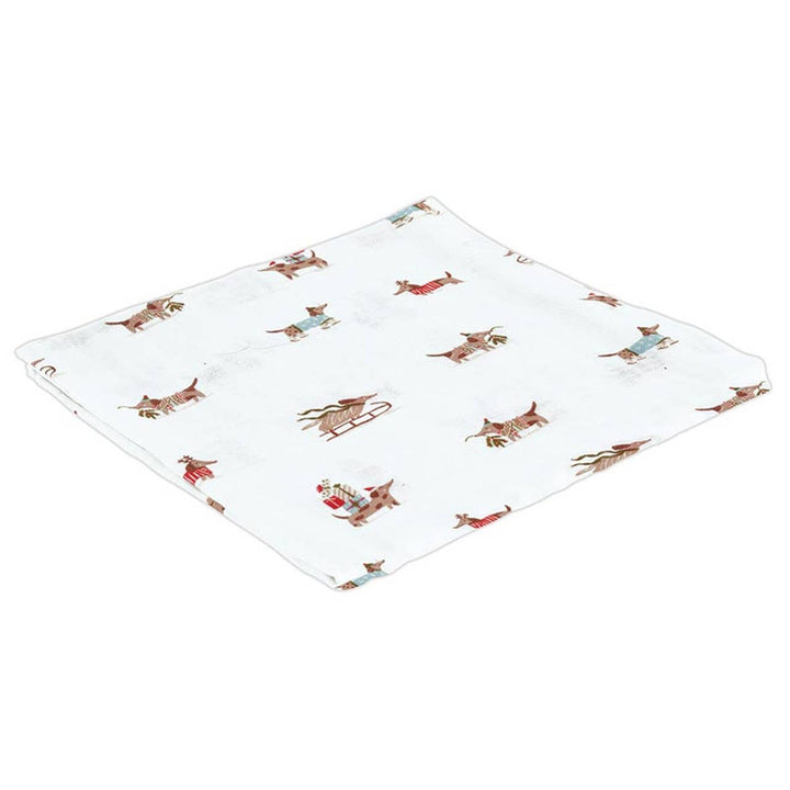 PLUSH DOG RATTLE AND SWADDLE BLANKET SET Stephan Baby by Creative Brands Baby PLUSH DOG RATTLE AND SWADDLE BLANKET SET Bonjour Fete - Party Supplies