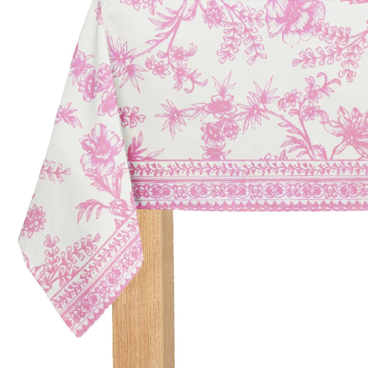 Pink Toile Paper Tablecloth Bonjour Fete Party Supplies Table Covers