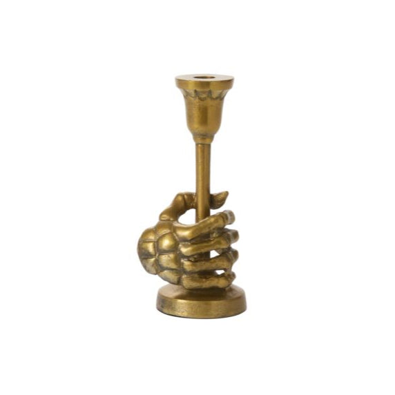 SKELETON TAPER CANDLE HOLDER Accent Decor Halloween Home Decor SKELETON TAPER CANDLE HOLDER Bonjour Fete - Party Supplies