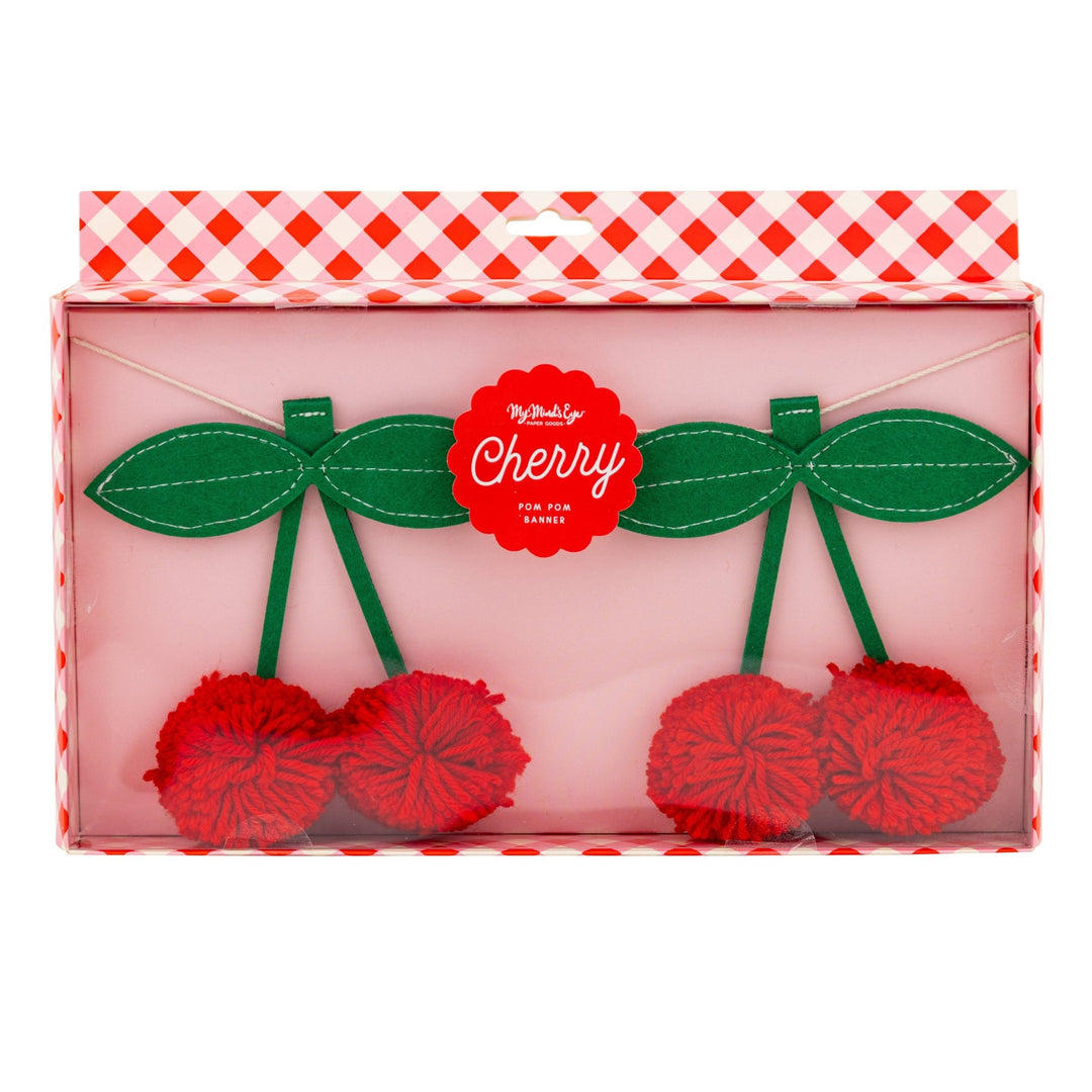 Felt Cherries Banner