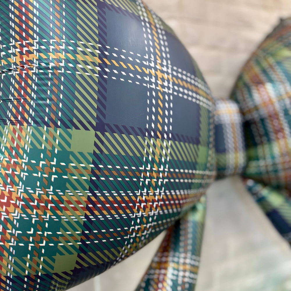 PLAID BOW FOIL BALLOON Burst Party Co PLAID BOW FOIL BALLOON Bonjour Fete - Party Supplies