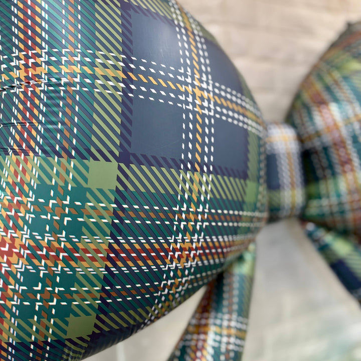 PLAID BOW FOIL BALLOON Burst Party Co PLAID BOW FOIL BALLOON Bonjour Fete - Party Supplies