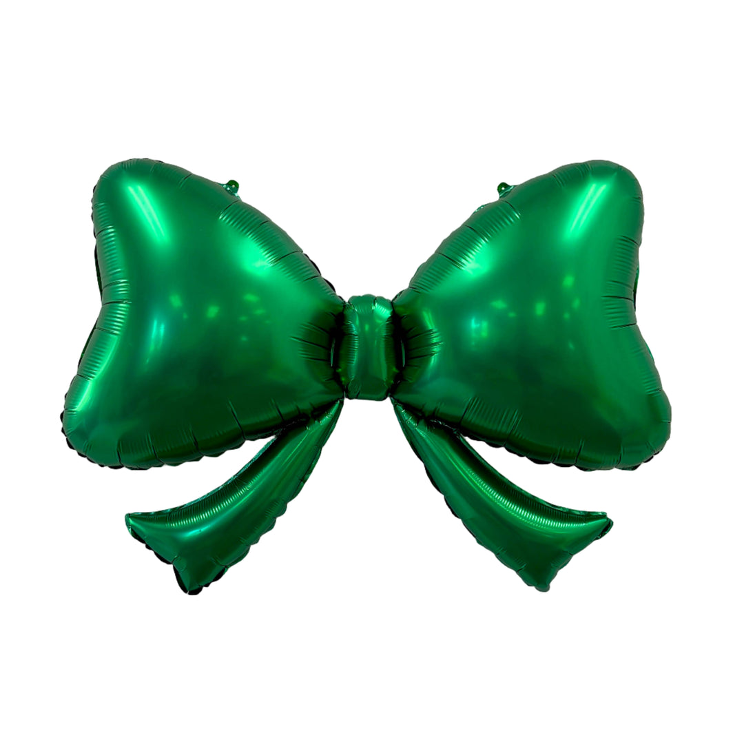 Green Bow Balloon 40" Burst Party Co Green Bow Balloon 40" Bonjour Fete - Party Supplies