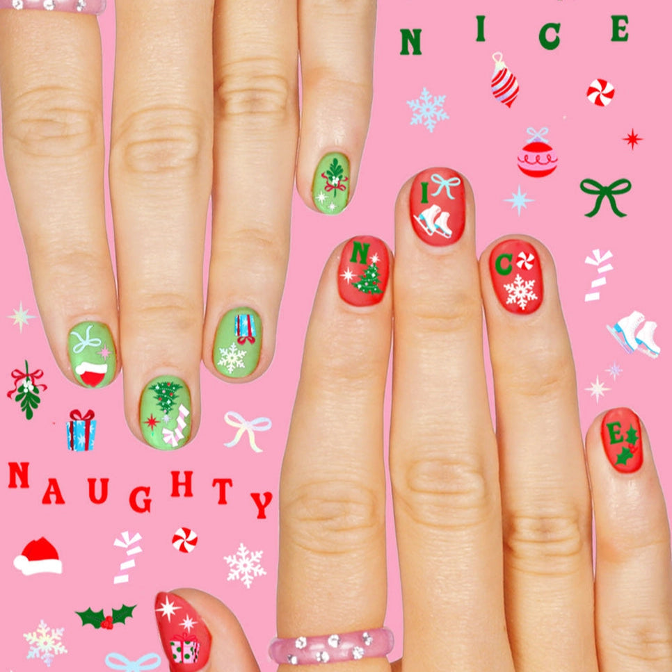 SANTA BABY NAIL STICKERS xo, Fetti Stickers & Temporary Tattoos SANTA BABY NAIL STICKERS Bonjour Fete - Party Supplies