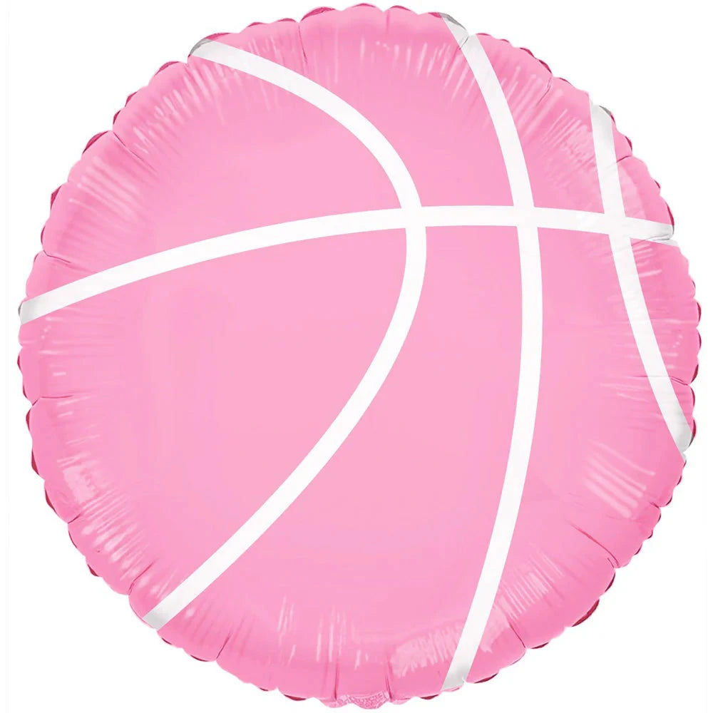 PINK BASKETBALL BALLOON LA Balloons Balloons PINK BASKETBALL BALLOON Bonjour Fete - Party Supplies
