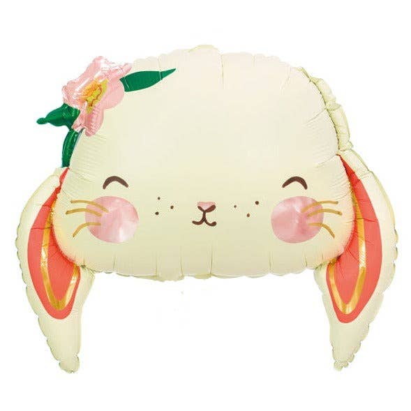 RABBIT FACE FOIL BALLOON THE BALLOON HUB RABBIT FACE FOIL BALLOON Bonjour Fete - Party Supplies