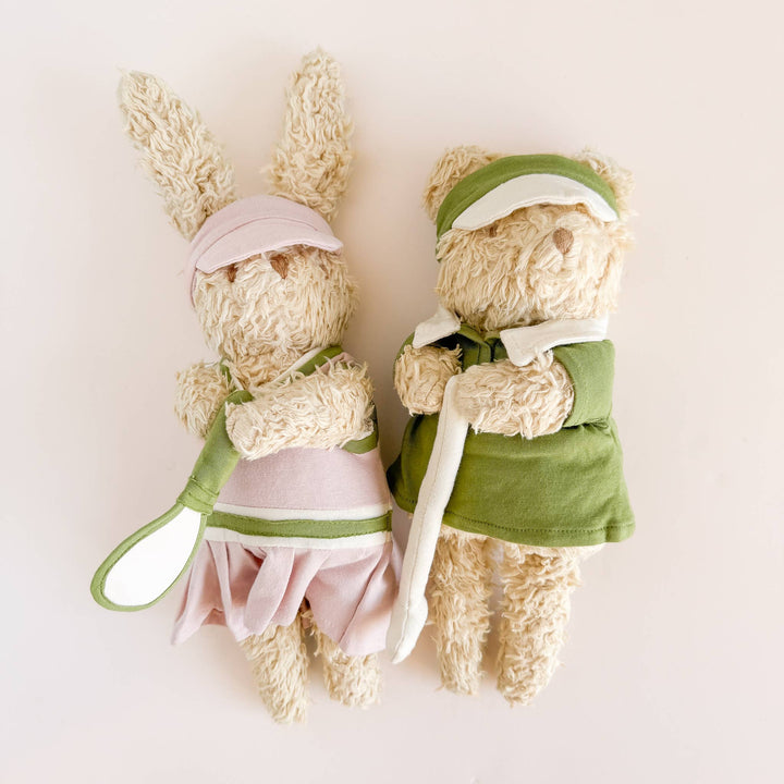 Plush Golf Bear Doll Stuffed Toy Baby Kids Organic Teddy The Blueberry Hill Plush Golf Bear Doll Stuffed Toy Baby Kids Organic Teddy Bonjour Fete - Party Supplies