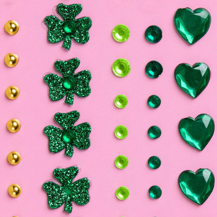 St Patty's Face Gems | green, gold, st patricks, glam xo, Fetti St Patty's Face Gems | green, gold, st patricks, glam Bonjour Fete - Party Supplies