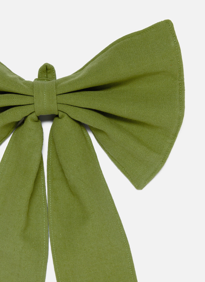 SOLID - Light Green Fabric Bow Heather Taylor Home simple SOLID - Light Green Fabric Bow Bonjour Fete - Party Supplies