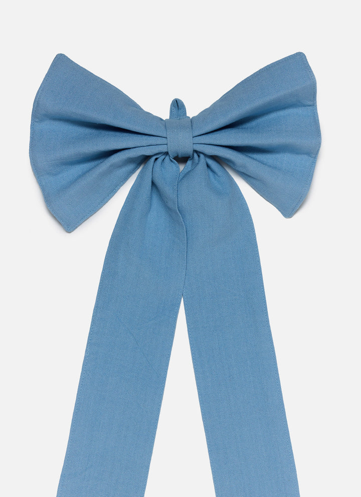 SOLID - Light Blue Fabric Bow Heather Taylor Home simple SOLID - Light Blue Fabric Bow Bonjour Fete - Party Supplies