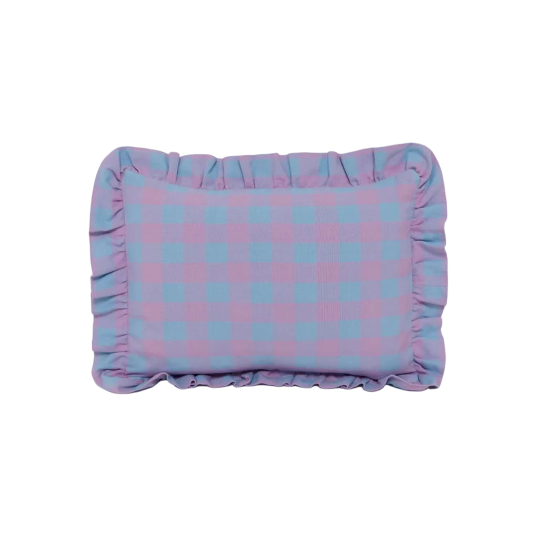 GINGHAM - Taffy Petite Pillow Heather Taylor Home simple Petite Pillow GINGHAM - Taffy Petite Pillow Bonjour Fete - Party Supplies