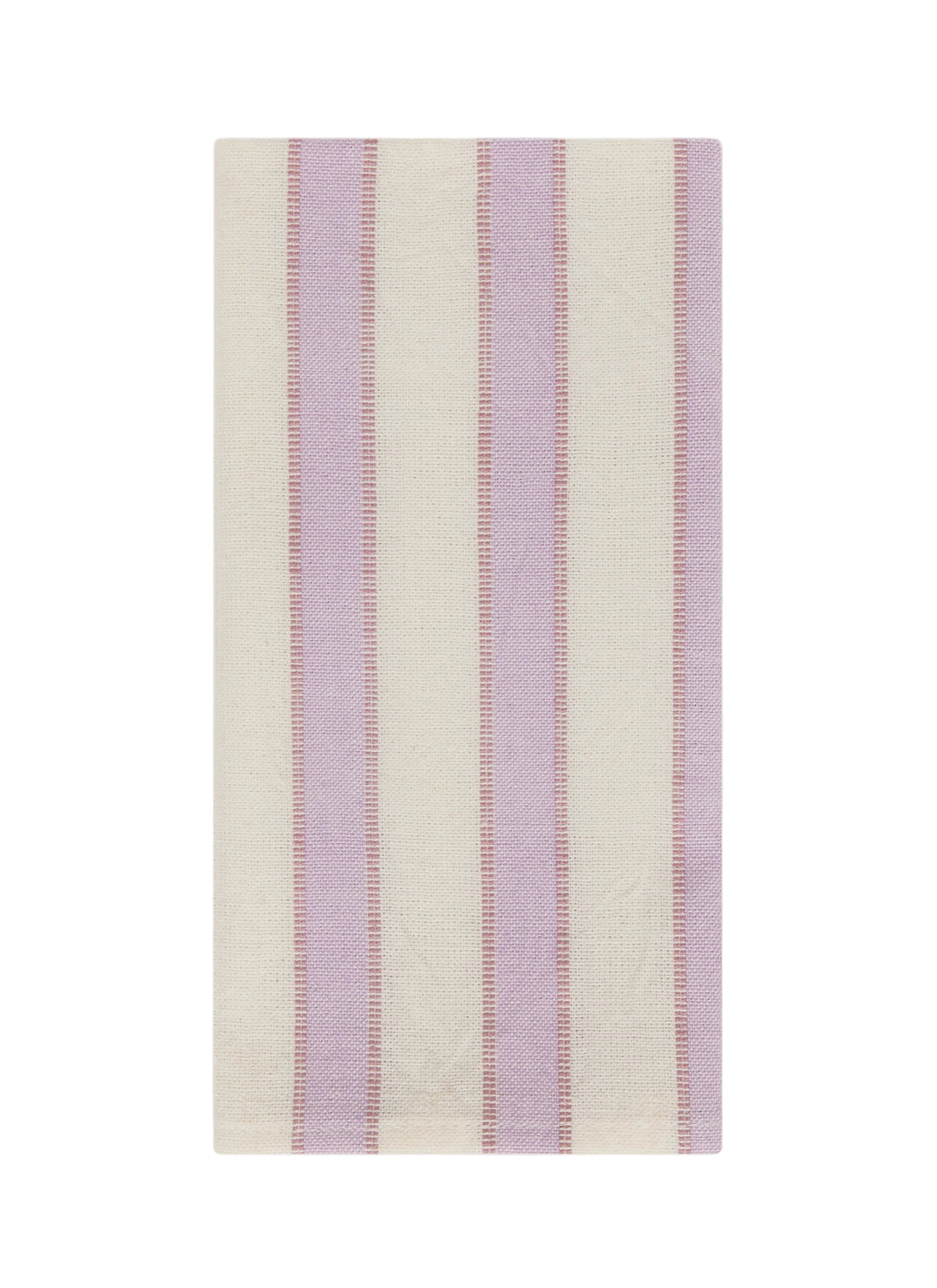 LILAC & CREAM - Stripe Napkins Heather Taylor Home simple LILAC & CREAM - Stripe Napkins Bonjour Fete - Party Supplies
