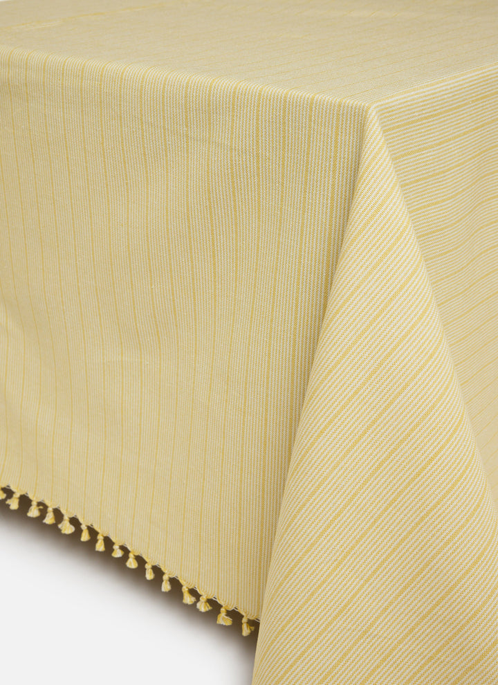 Goldie Stripe Butter Tablecloth
